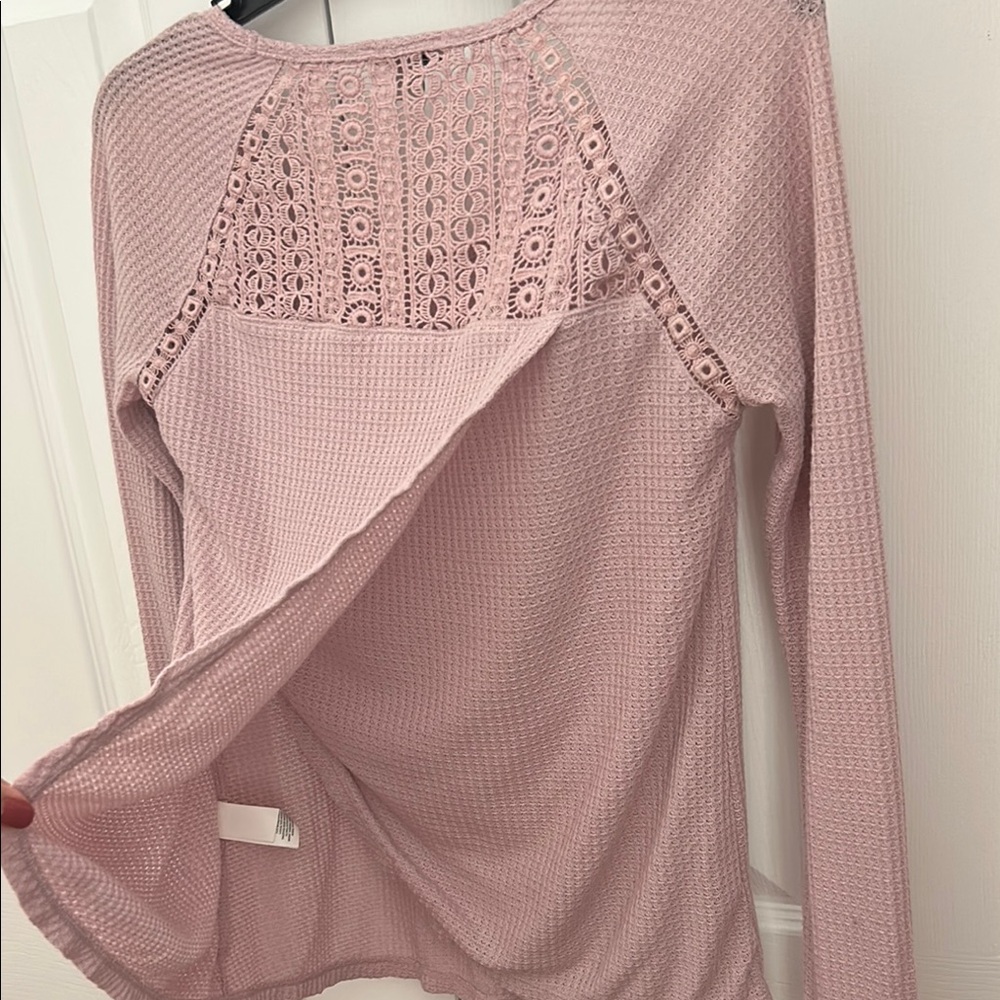 Lucky Brand- Pink Long Sleeve Top